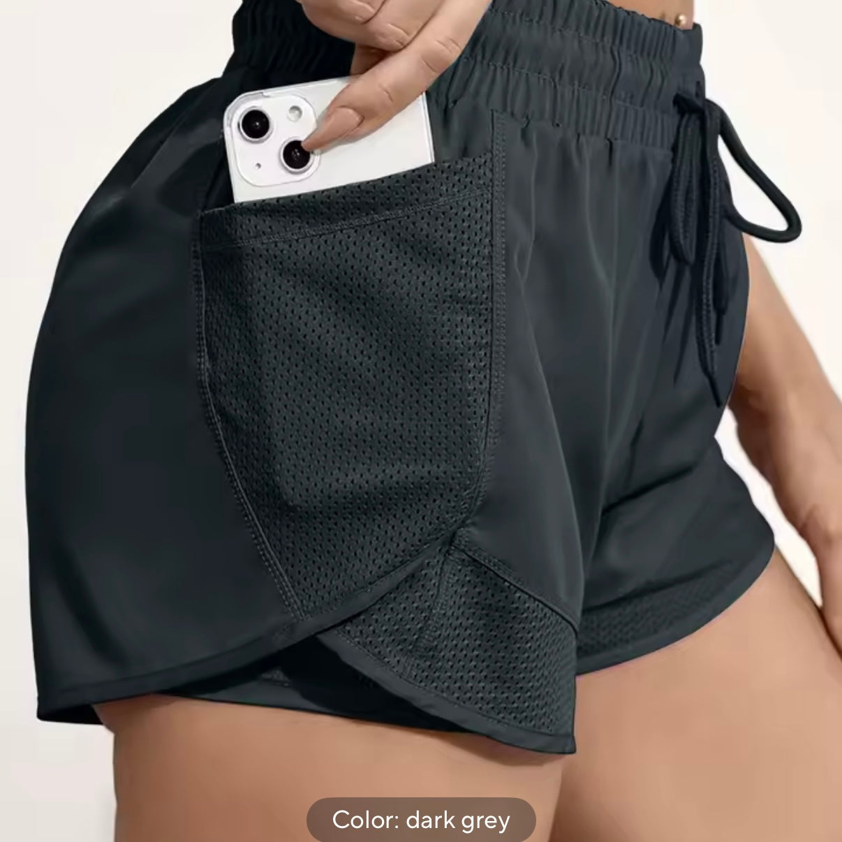 Elastic sports shorts with pockets - made to order 2 week dispatch