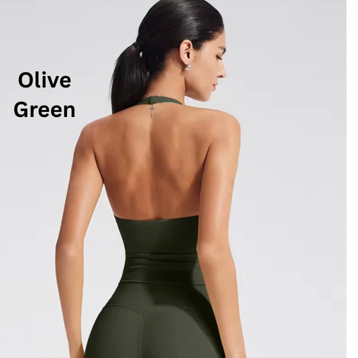 Define Luxe Gym Halterneck Top - Made to Order 2 week dispatch