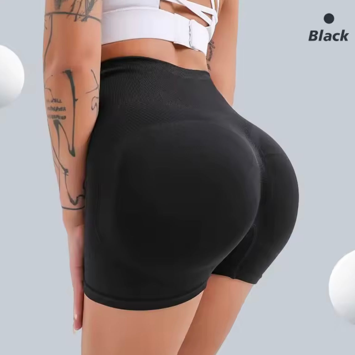 High Waist butt lifting workout shorts with tummy control - Made to order 2 week dispatch