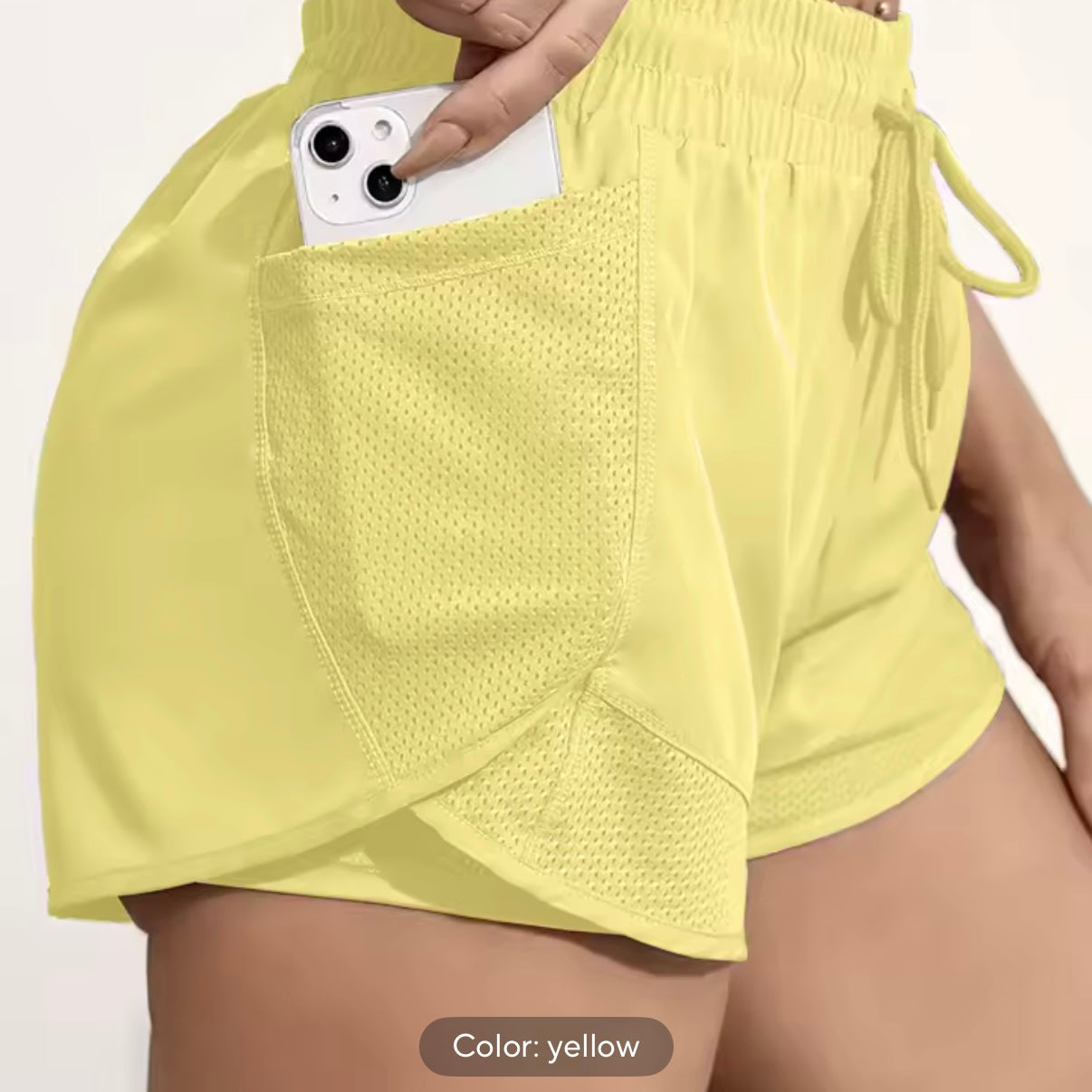 Elastic sports shorts with pockets - made to order 2 week dispatch