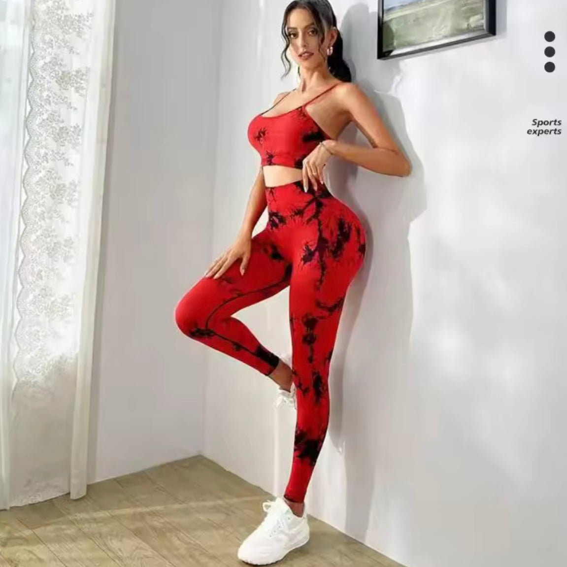 FireFlex Tie-Dye Sports Bra & Leggings Set