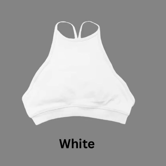 Dynamic High Neck Backless Sports Bra - Made to Order 2 week dispatch