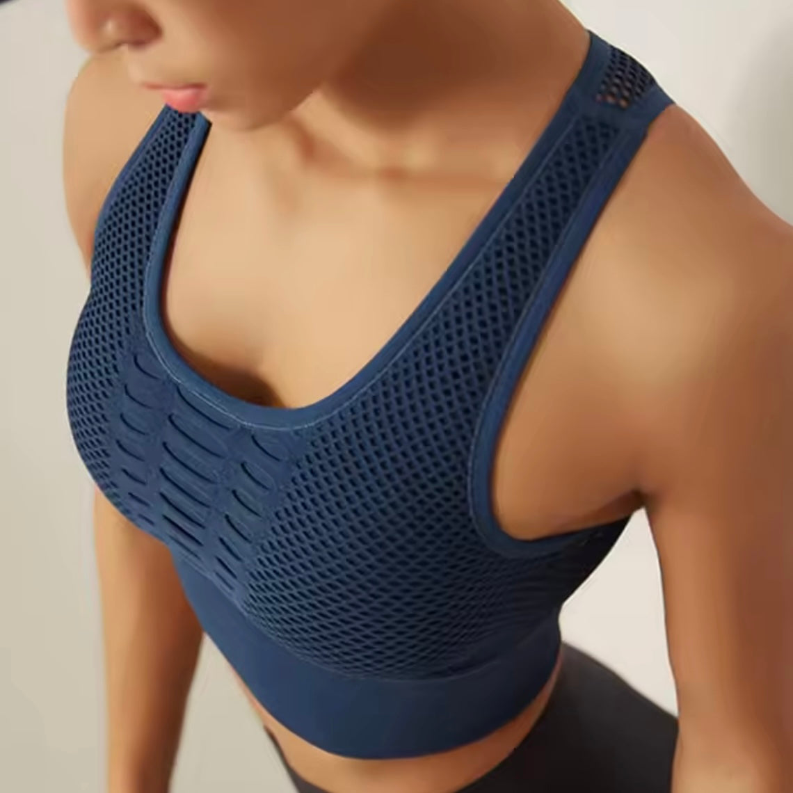 AeroFlex Mesh Cutout Sports Bra