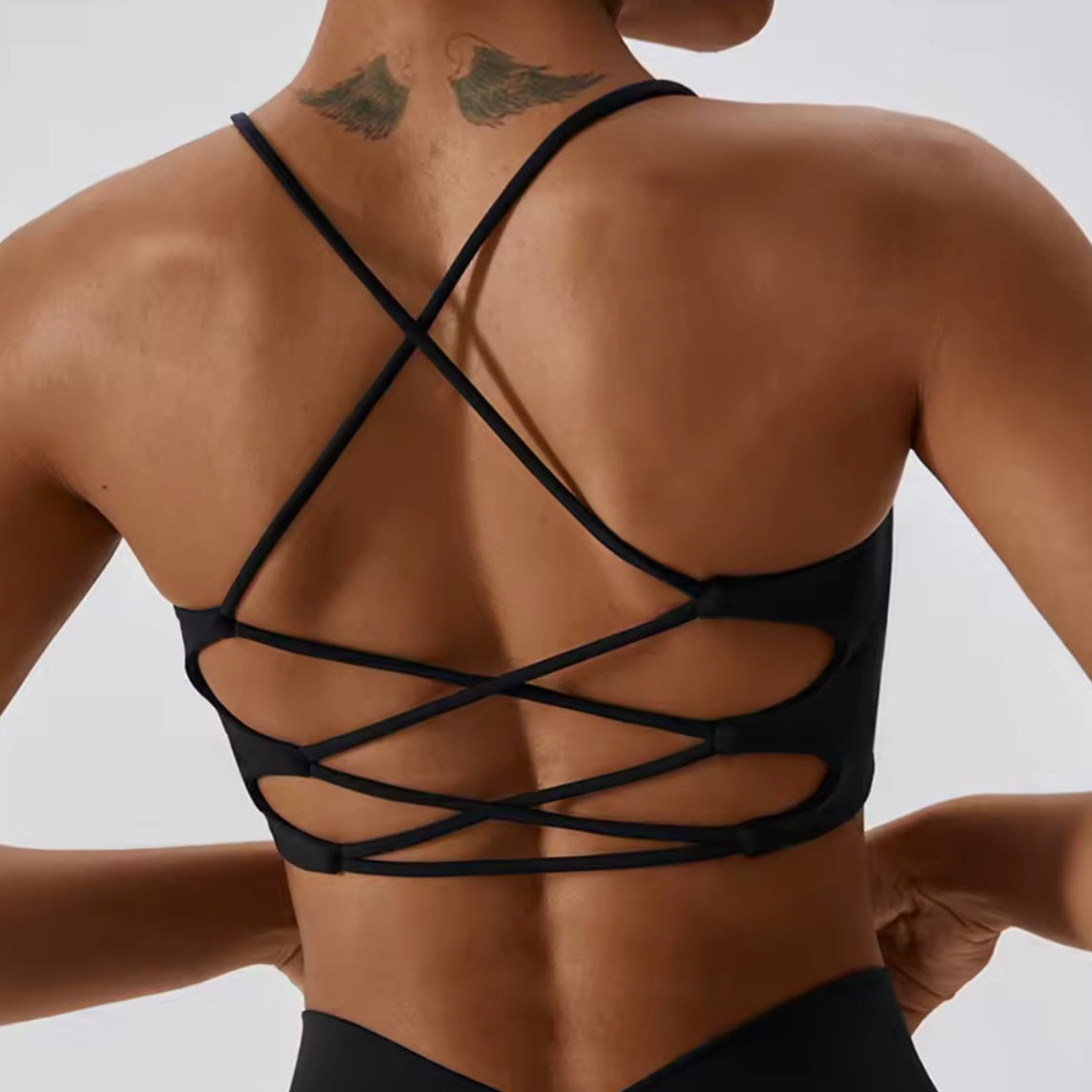 Athletic U Neck Spaghetti Strap Sports Bra - Made to order 2 week dispatch