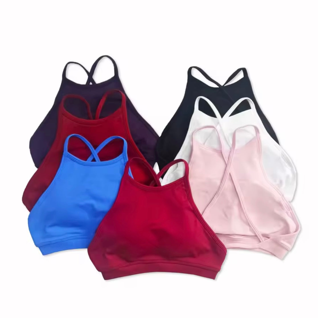 Dynamic High Neck Backless Sports Bra - Made to Order 2 week dispatch