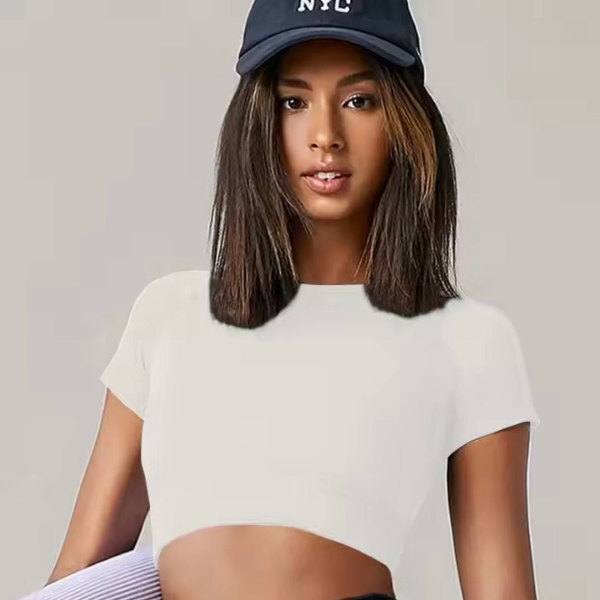 SculptFit Ribbed Gym Crop Top