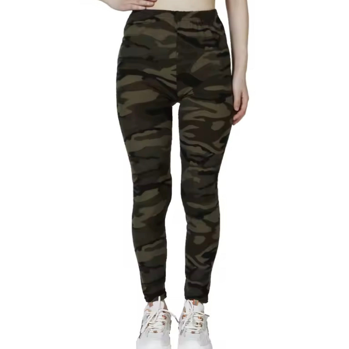 Camouflage Grey/Green Gym Leggings