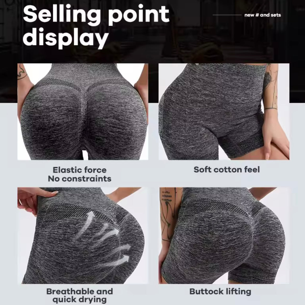 High Waist butt lifting workout shorts with tummy control - Made to order 2 week dispatch