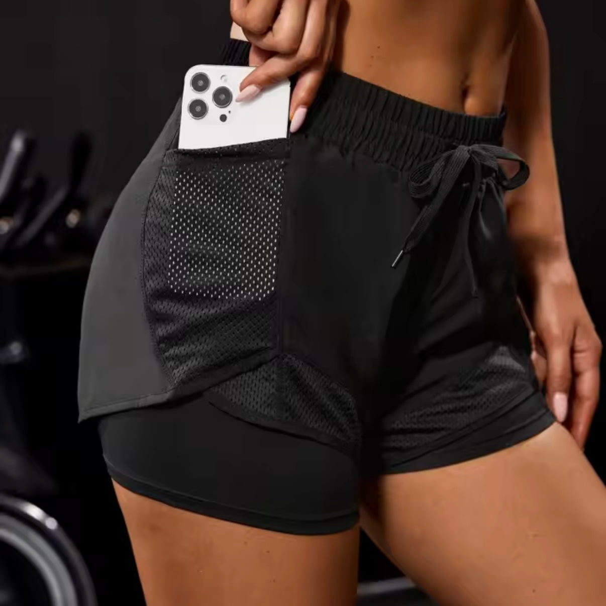 Elastic sports shorts with pockets - made to order 2 week dispatch