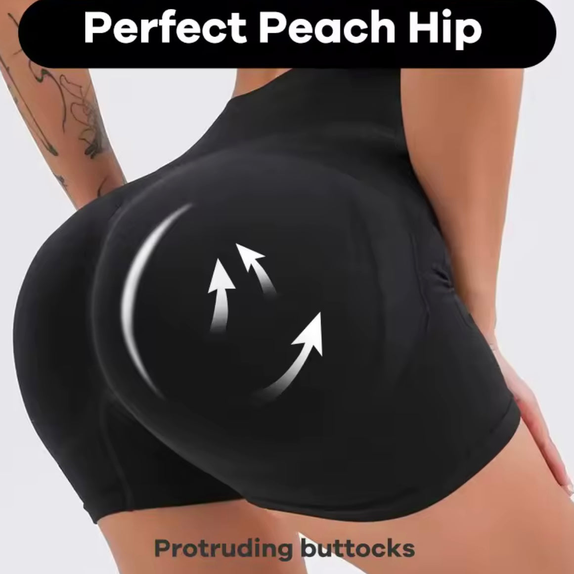 High Waist butt lifting workout shorts with tummy control - Made to order 2 week dispatch