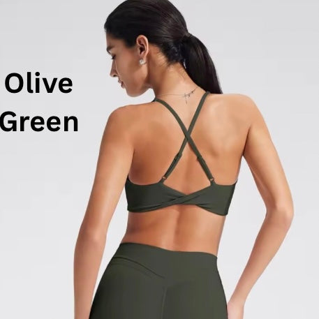 Back Cross Adjustable Sports Bra - Made to Order 2 week dispatch