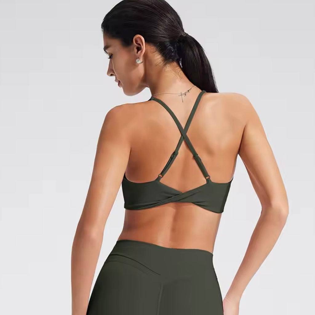 Back Cross Adjustable Sports Bra - Made to Order 2 week dispatch