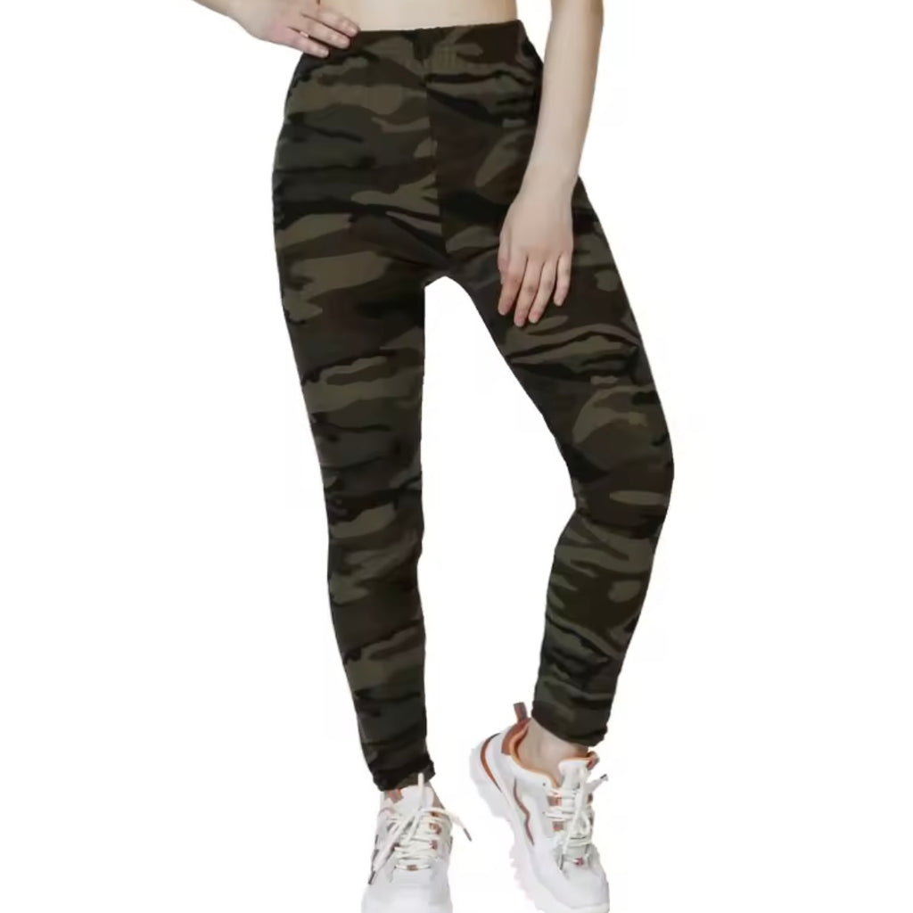 Camouflage Grey/Green Gym Leggings