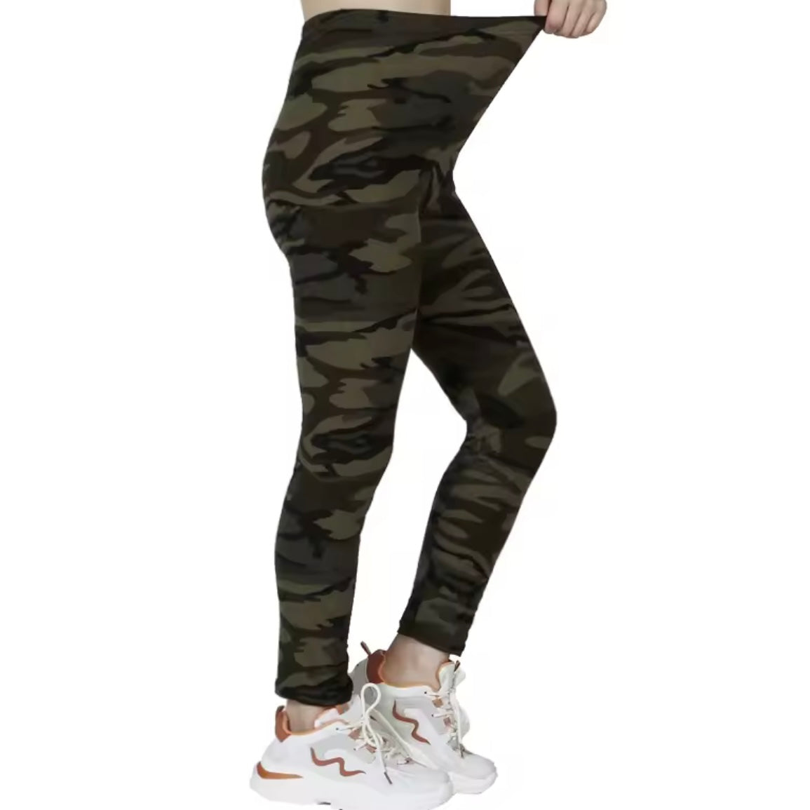 Camouflage Grey/Green Gym Leggings