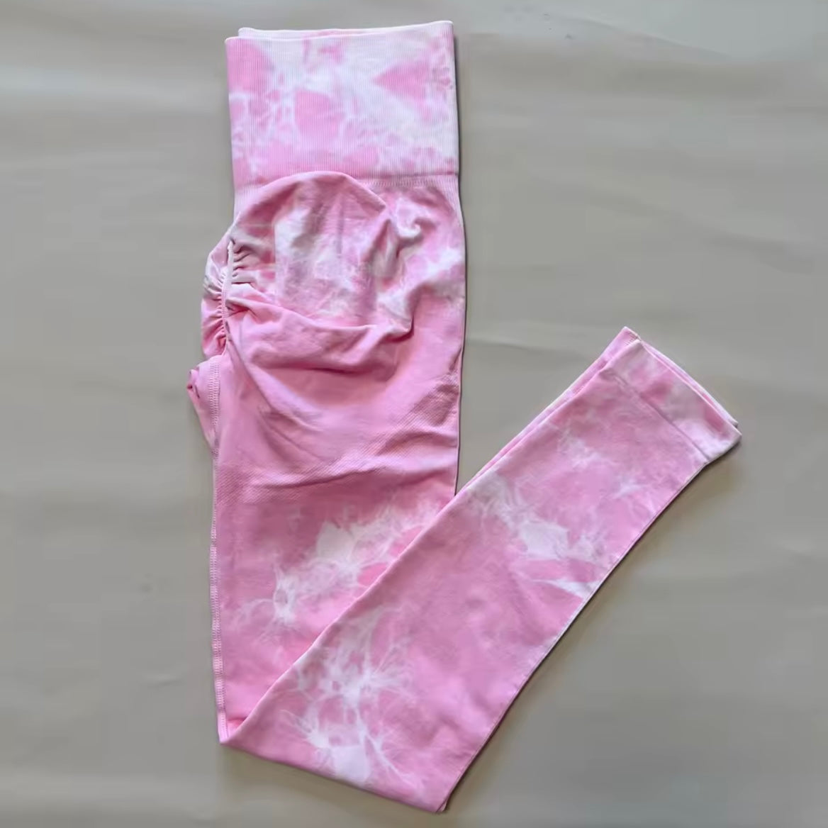 Seamless Pink Tiedye Leggings - Made to order 2 week dispatch